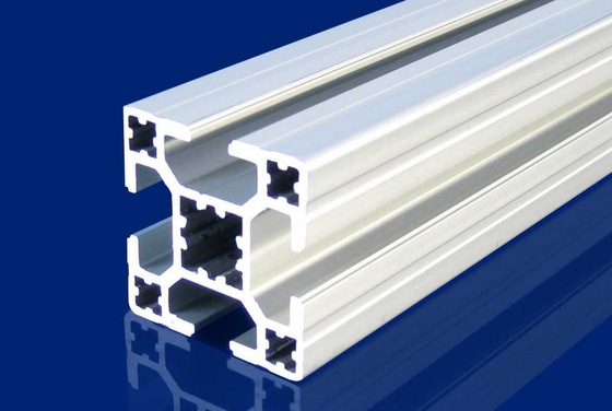 4mm T Slot Aluminum Extrusion Profiles Silver For Installment Window , Door
