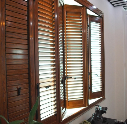 Residential Bi Fold Aluminium Windows  / Collapsible Windows With Louver