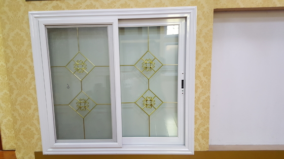 Living Room Tempered Glass Aluminium Sliding Windows Thermal Break With Louver